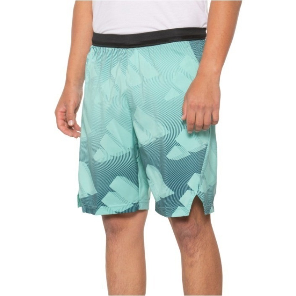 Adidas Athletic Shorts Mens Small Acid‎ Mint M AXIS WNN AOP Shorts New